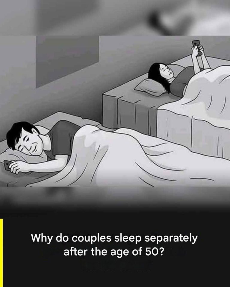 Why do couples sleep separately after the age of 50?