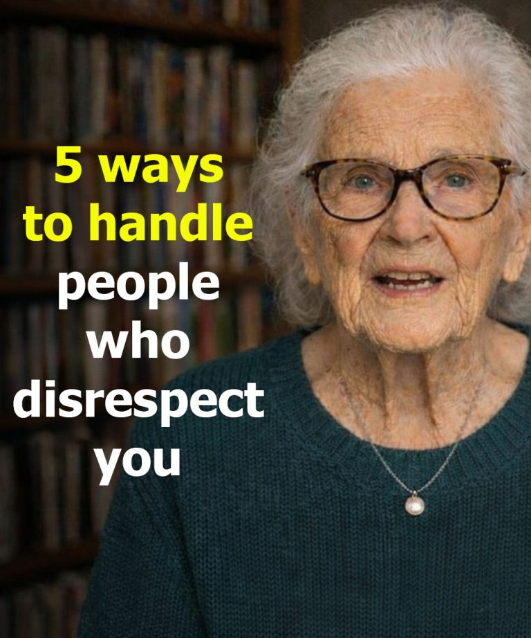 5 ways to deal with people who disrespect you.