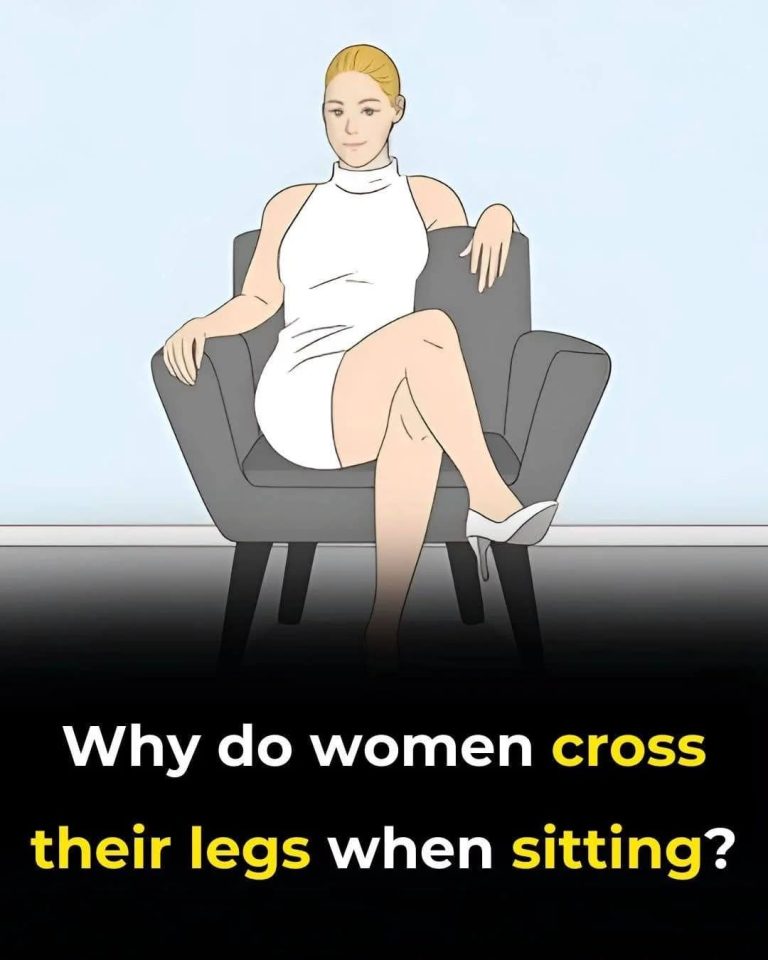 Why do women cross their legs when sitting?