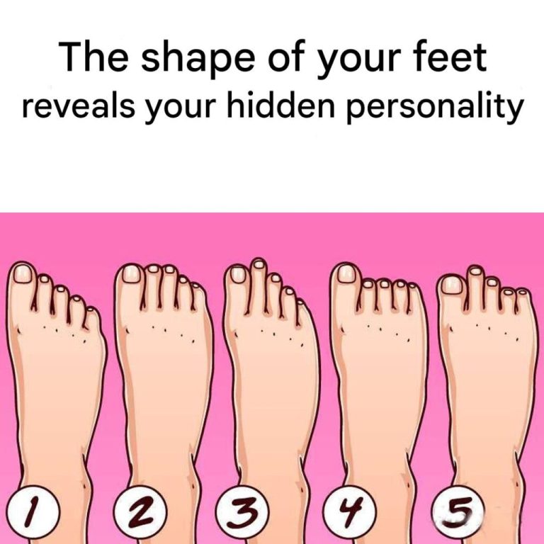 There are 5 types of feet: each indicating a particular personality type