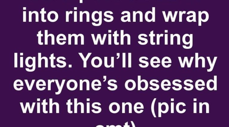 Slice pool noodles into rings and wrap them with string lights. You’ll see why everyone’s obsessed with this one.