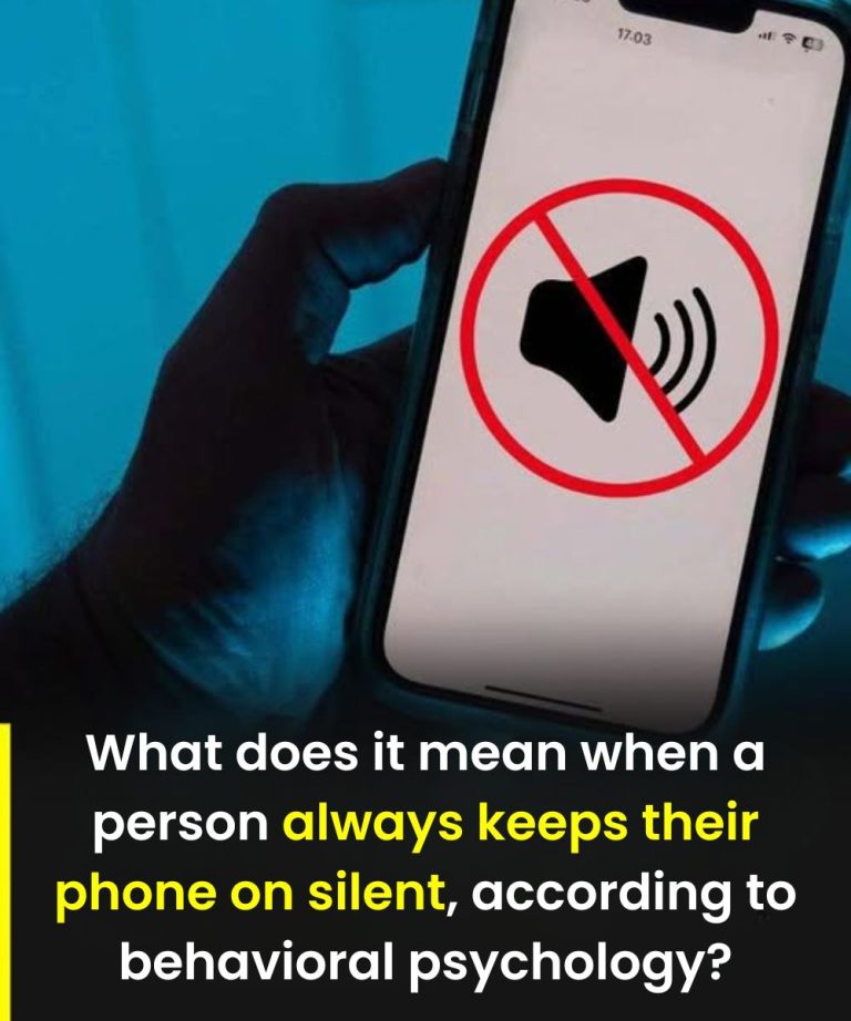 What does it mean to always have your phone on silent, according to psychology?