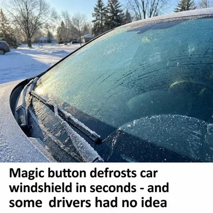 ‘Magic’ button defrosts car windshield in seconds and some drivers had no idea