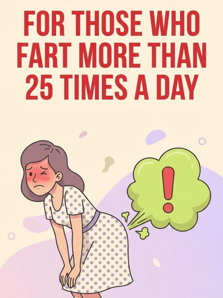 For those who fart more than 25 times a day