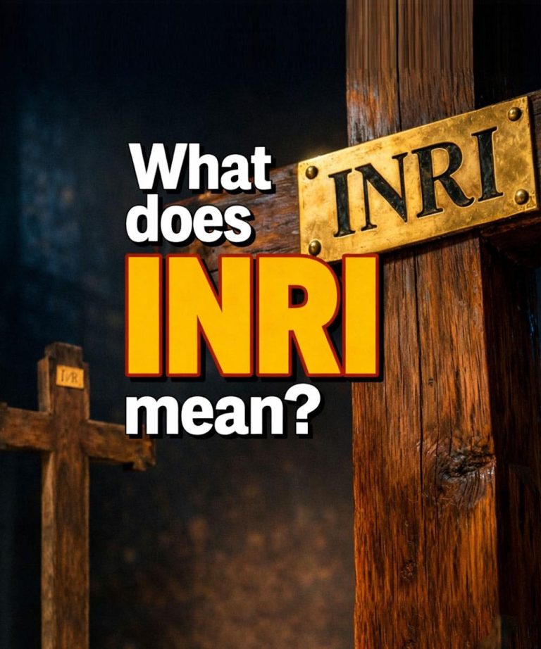 Moral What Does INRI Mean on Jesus’ Cross? | The Explanation You Were Never Given.