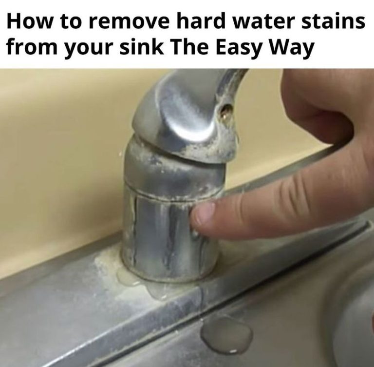 How to Clean Hard Water Stains From a Sink or Faucet — Fast, Easy, and Chemical-Free!