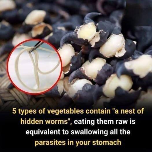 5 vegetables you should never eat raw — they may hide worm nests that turn into parasites in your stomach