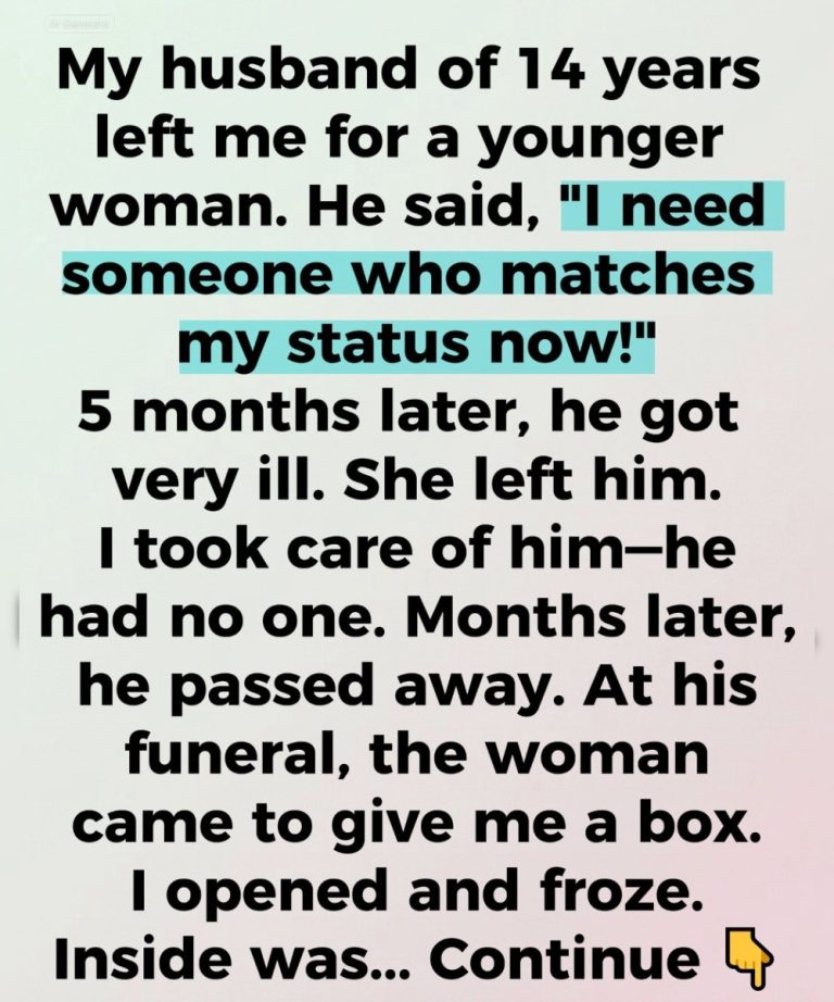He Walked Out for a Younger Woman—But His Goodbye Carried a Truth I Never Saw Coming.
