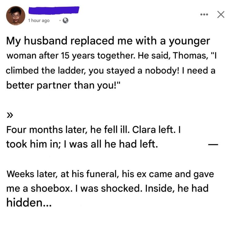 He chose her over me… until the disease took him away and I was all he had left