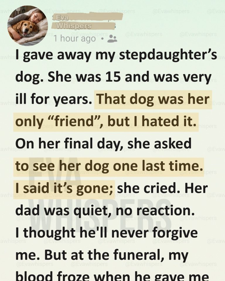 I Gave Away My Sick Stepdaughter’s Dog—Then Her Last Letter Broke Me
