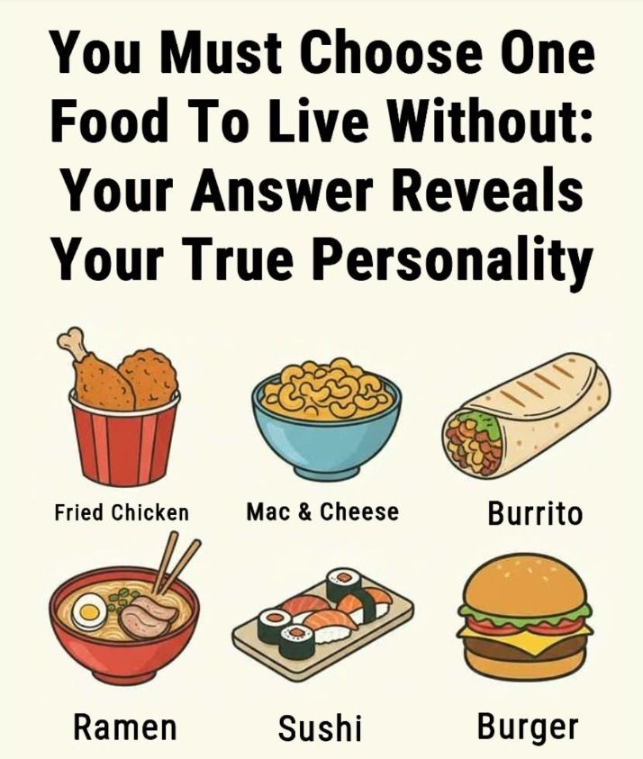 Choose a Food to Give Up Forever and Discover What It Says About You