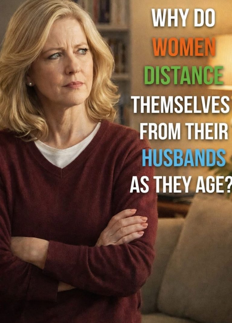Why do women distance themselves from their husbands as they age?
