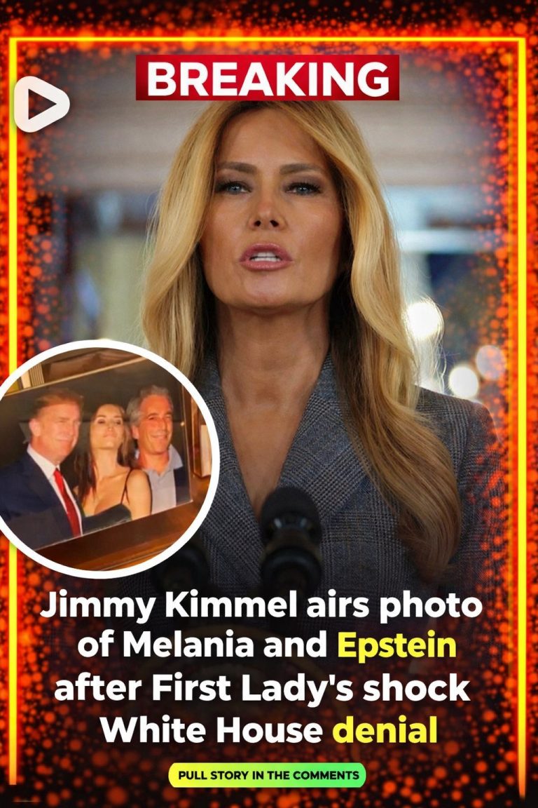 Jimmy Kimmel airs photo of Melania and Epstein after First Lady’s shock White House denial