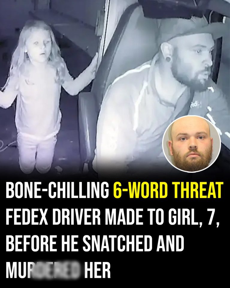 Heartbreaking final image shows 7-year-old girl inside FedEx truck before she was murdered