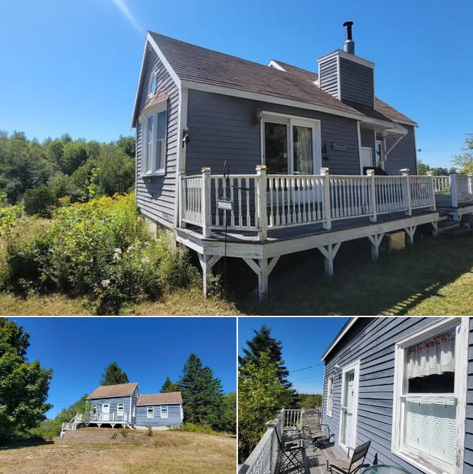 Beautiful pine floors! Renovated C. 1900 cottage on 1.2 acres in Maine. $195,000.