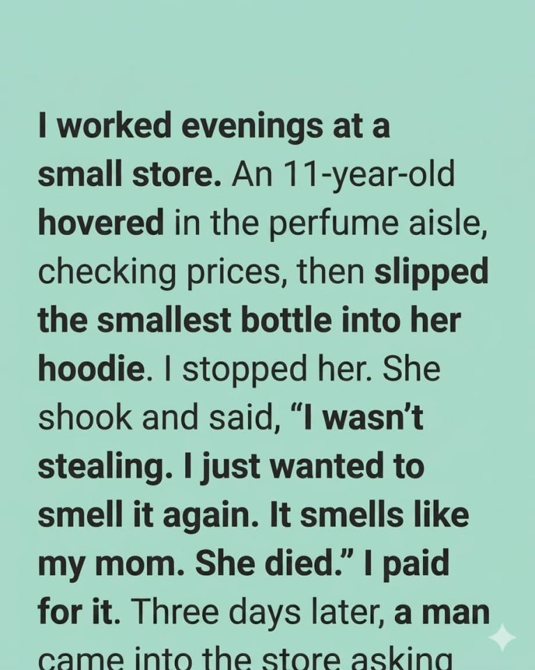 I Thought She Was Stealing Perfume — Then I Learned the Heartbreaking Truth..