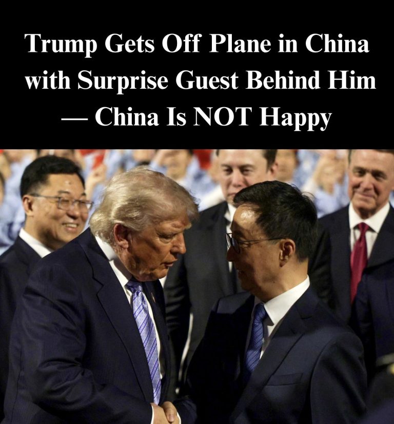 Trump Gets Off Plane In China With Surprise Guests