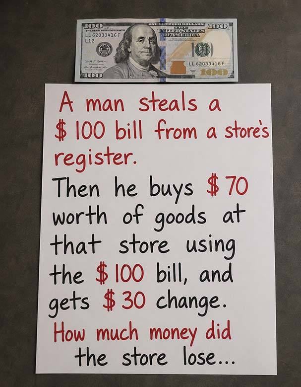 How Much Money Did The Store Lose?