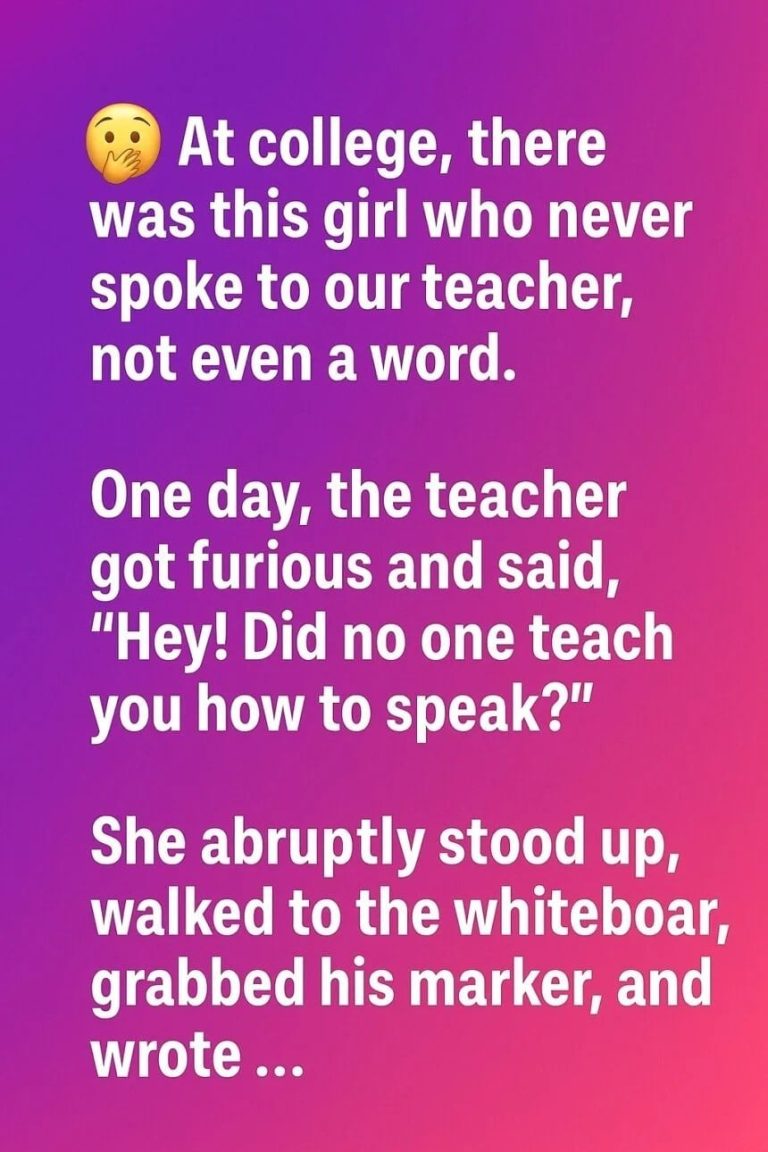 The Silent Student Who Taught the Loudest Lesson