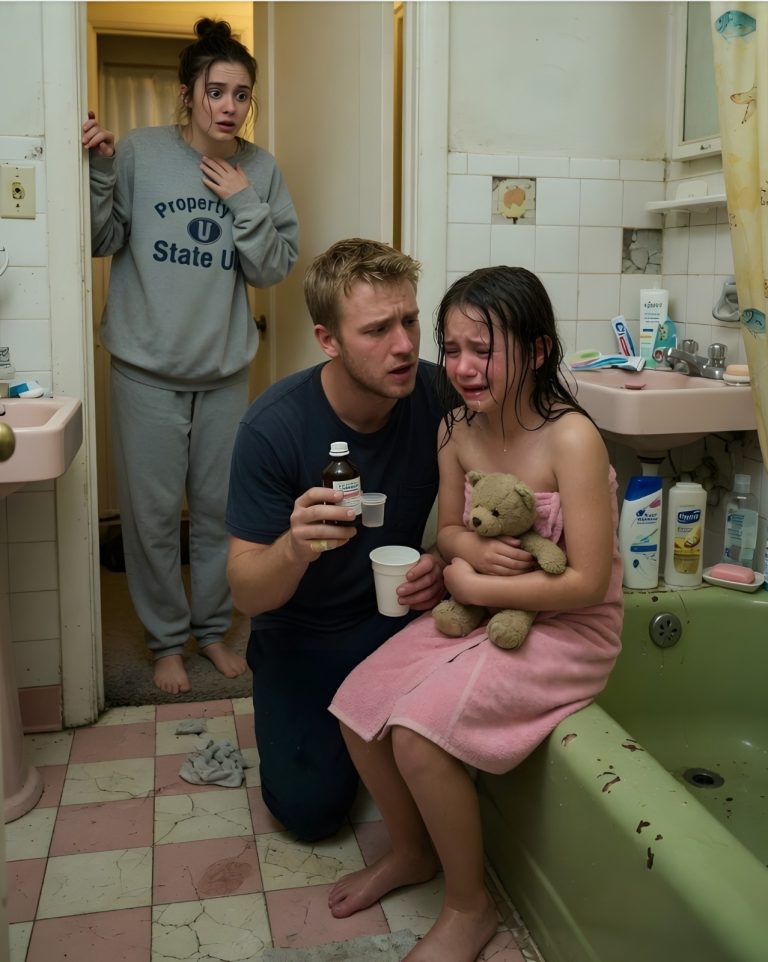 My five-year-old daughter always bathed with my husband